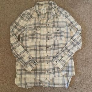 Billabong button up plaid shirt size L